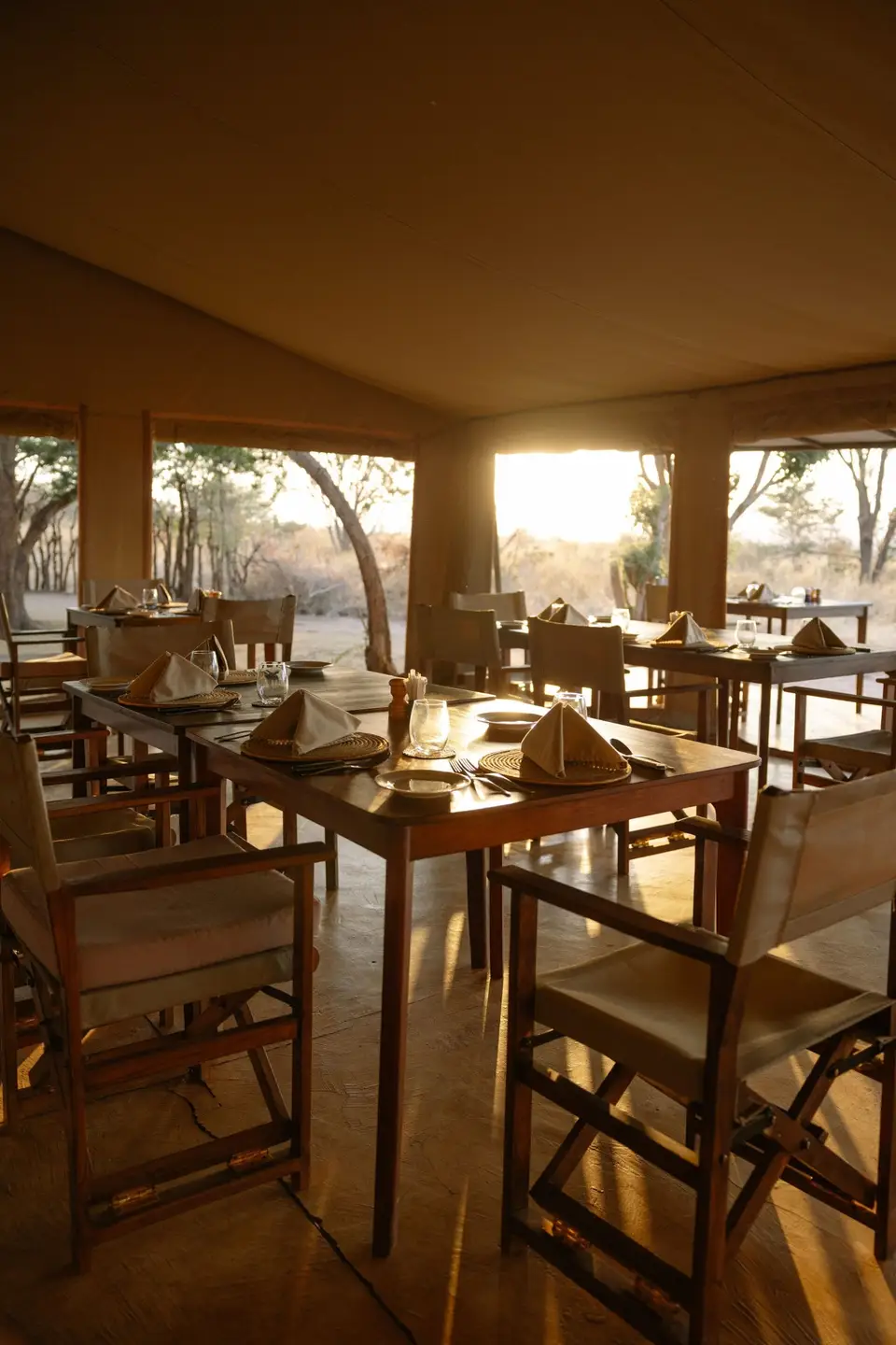 Dining in the wild at Randilen Plains Bush Camp