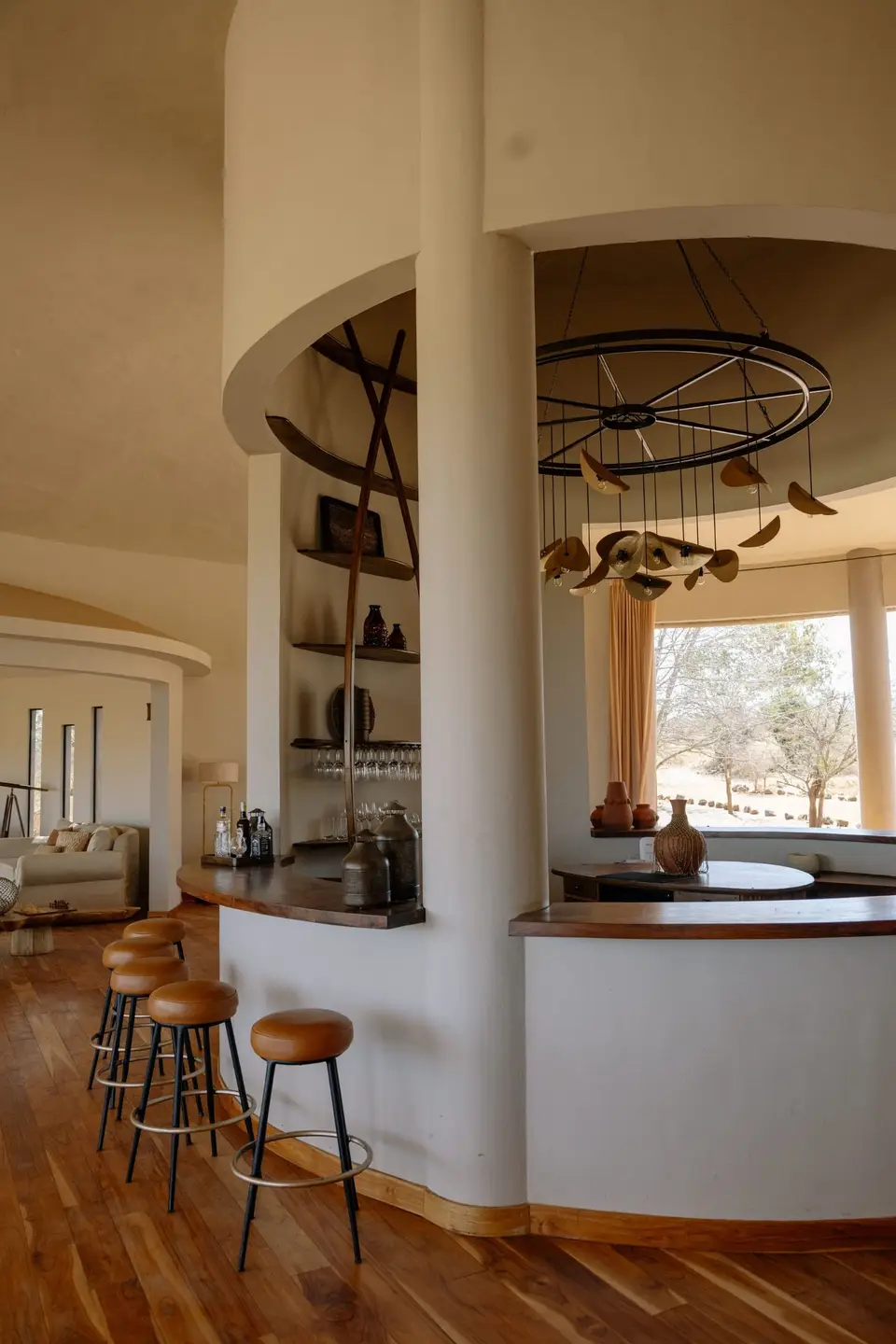 The bar at Randilen Plains Lodge