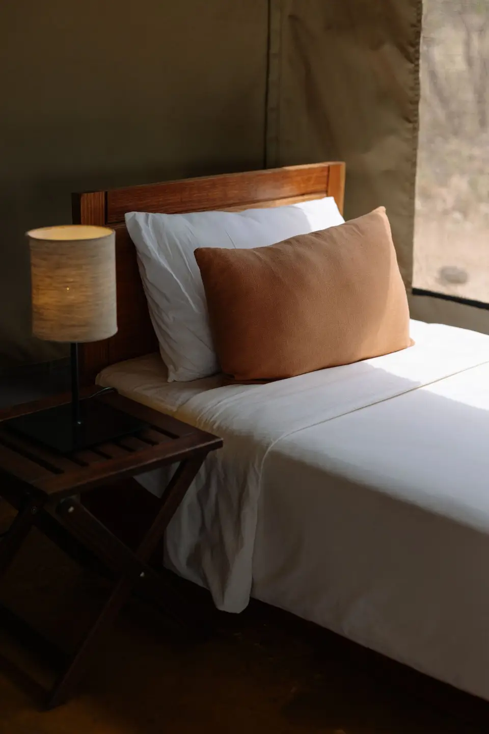 Extra bed in safari tent