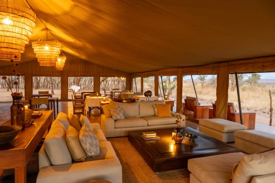 The lounge area